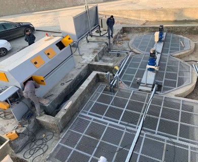 壓濾機安裝現(xiàn)場